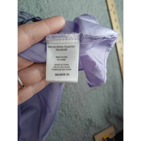 Disney Dress Jack Skellington Girls Medium (8) Halloween Costume Purple Puff NWT - Picture 7 of 8